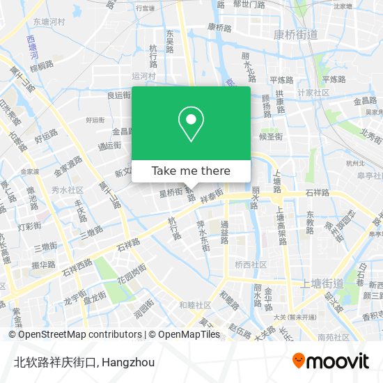 北软路祥庆街口 map