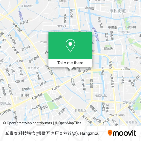 塑青春科技祛痘(拱墅万达店直营连锁) map
