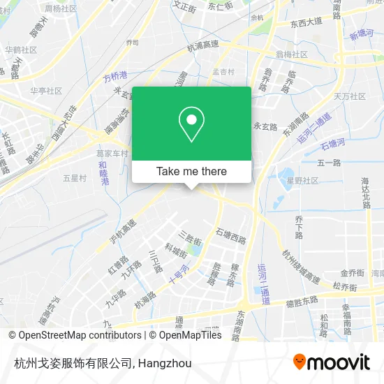 杭州戈姿服饰有限公司 map