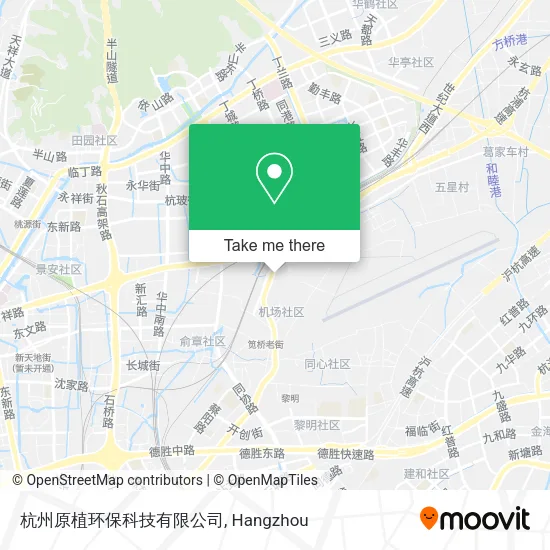 杭州原植环保科技有限公司 map