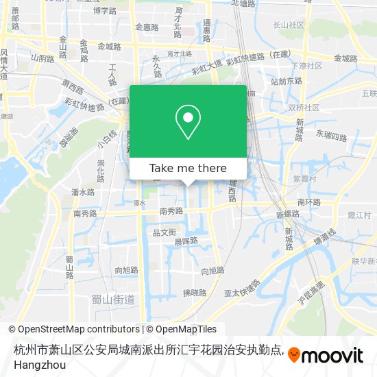 杭州市萧山区公安局城南派出所汇宇花园治安执勤点 map