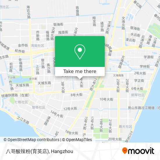 八哥酸辣粉(育英店) map