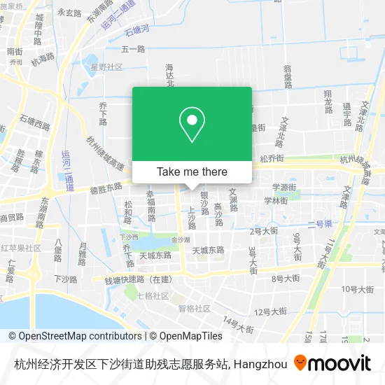 杭州经济开发区下沙街道助残志愿服务站 map