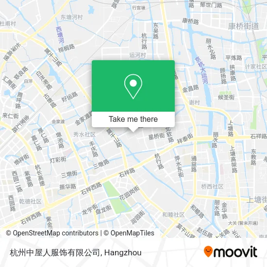 杭州中屋人服饰有限公司 map