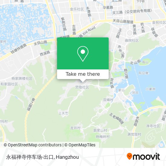 永福禅寺停车场-出口 map