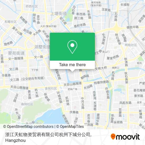 浙江天虹物资贸易有限公司杭州下城分公司 map