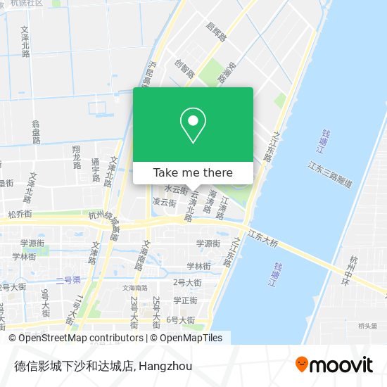 德信影城下沙和达城店 map