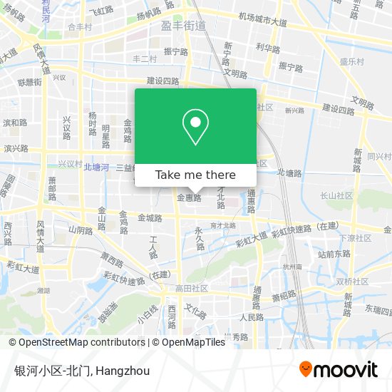银河小区-北门 map