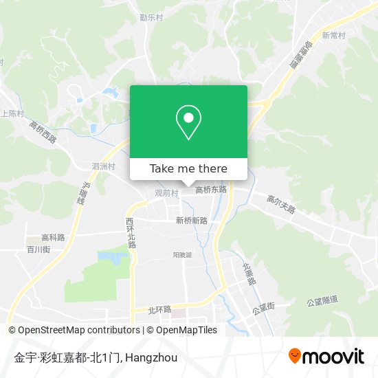 金宇·彩虹嘉都-北1门 map