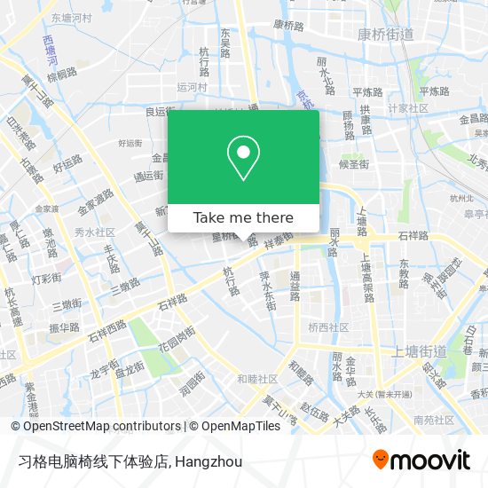 习格电脑椅线下体验店 map