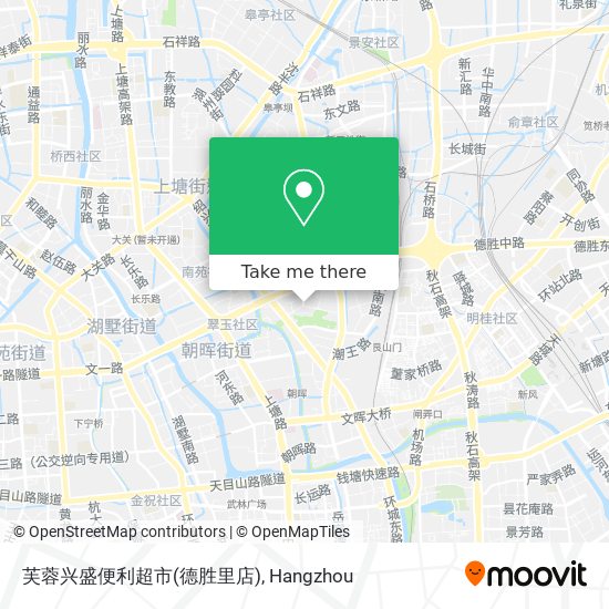 芙蓉兴盛便利超市(德胜里店) map