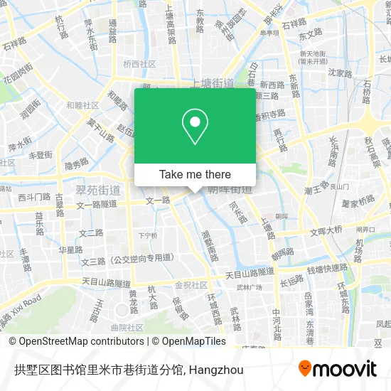 拱墅区图书馆里米市巷街道分馆 map