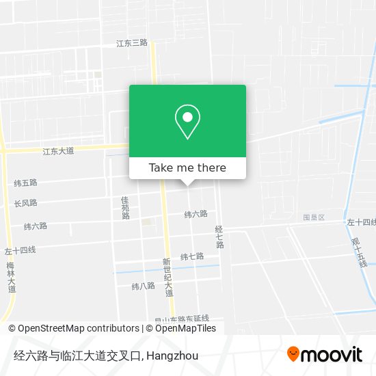 经六路与临江大道交叉口 map