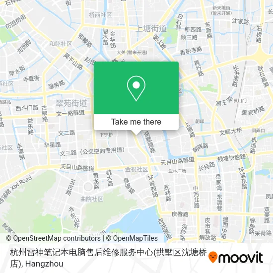 杭州雷神笔记本电脑售后维修服务中心(拱墅区沈塘桥店) map
