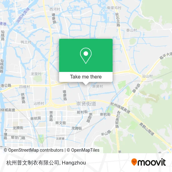 杭州普文制衣有限公司 map