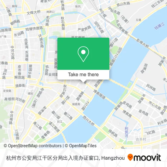 杭州市公安局江干区分局出入境办证窗口 map