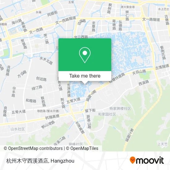 杭州木守西溪酒店 map