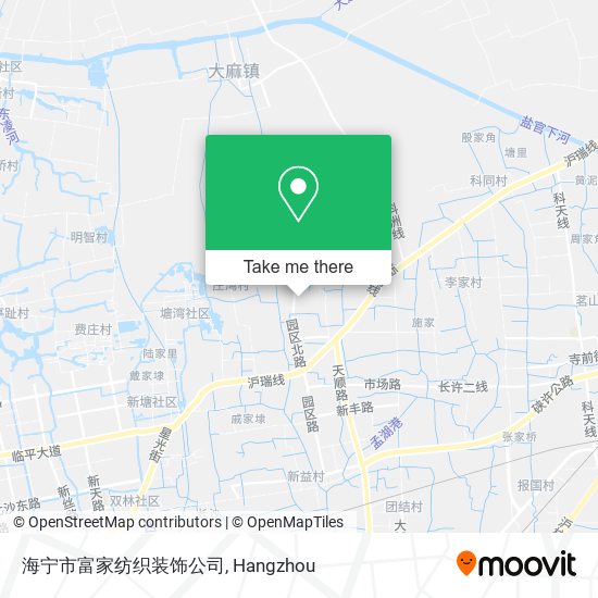 海宁市富家纺织装饰公司 map