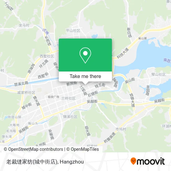 老裁缝家纺(城中街店) map