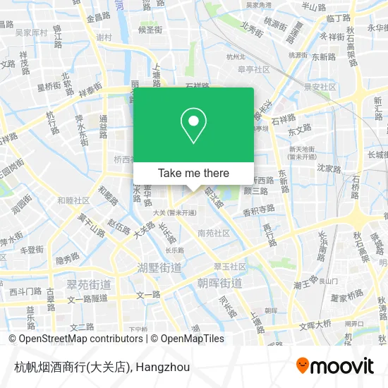 杭帆烟酒商行(大关店) map