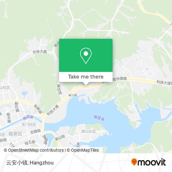 云安小镇 map