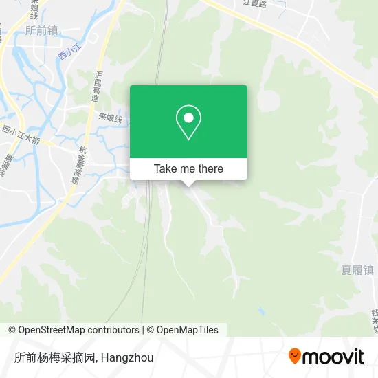 所前杨梅采摘园 map