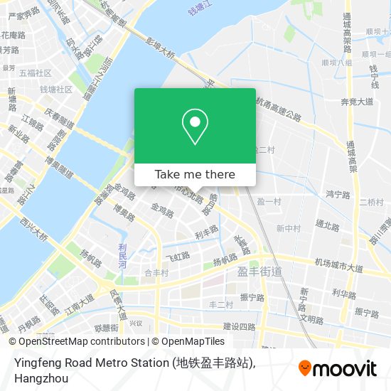 Yingfeng Road Metro Station (地铁盈丰路站) map