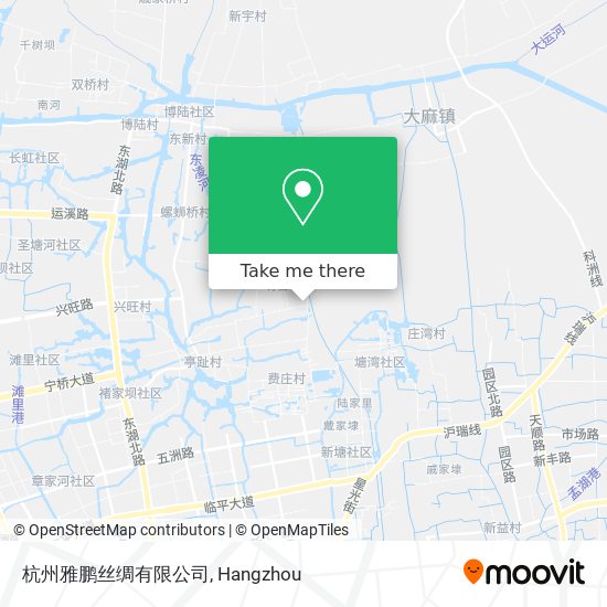 杭州雅鹏丝绸有限公司 map
