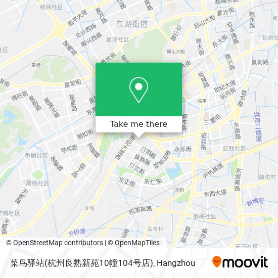 菜鸟驿站(杭州良熟新苑10幢104号店) map