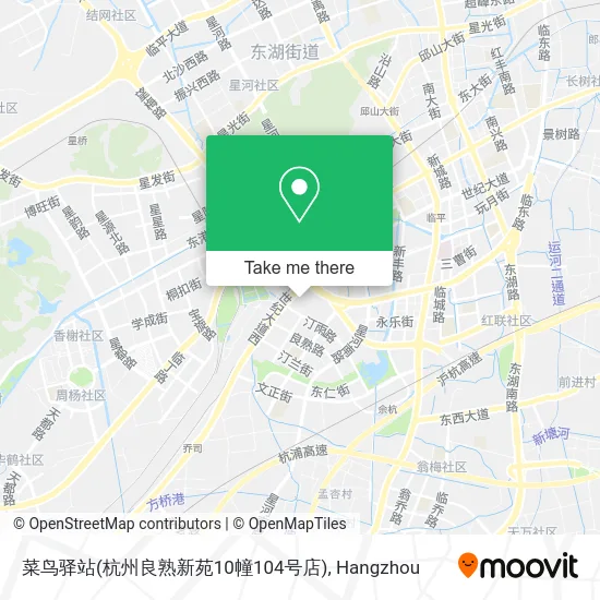 菜鸟驿站(杭州良熟新苑10幢104号店) map