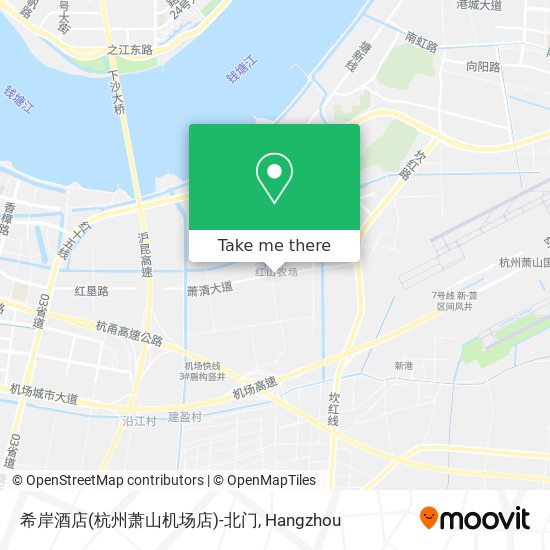 希岸酒店(杭州萧山机场店)-北门 map