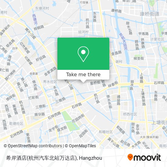 希岸酒店(杭州汽车北站万达店) map