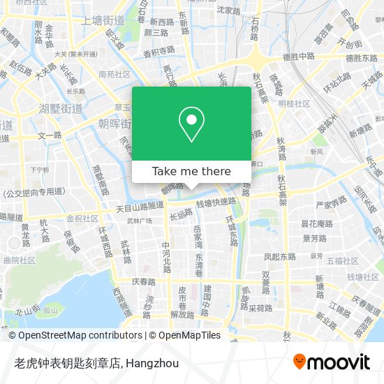 老虎钟表钥匙刻章店 map