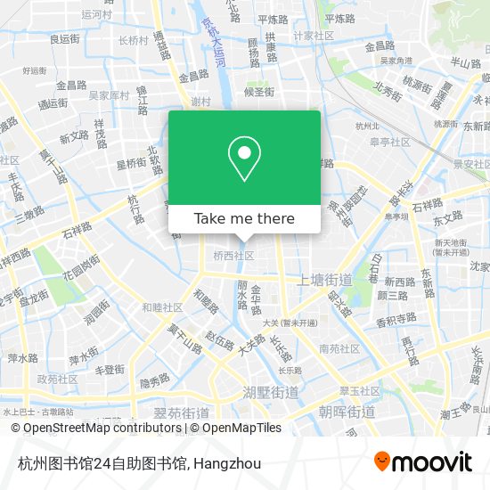 杭州图书馆24自助图书馆 map