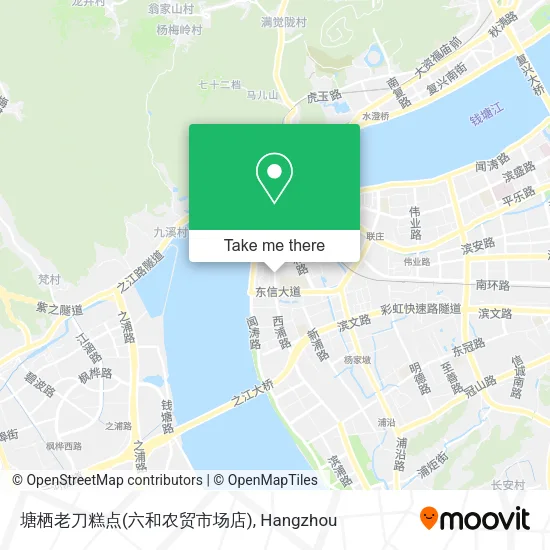 塘栖老刀糕点(六和农贸市场店) map