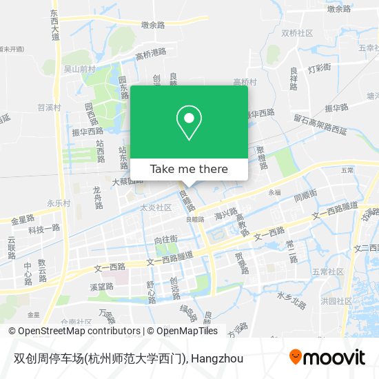 双创周停车场(杭州师范大学西门) map