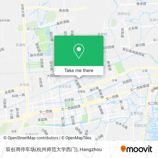 双创周停车场(杭州师范大学西门) map