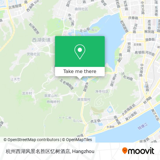 杭州西湖风景名胜区忆树酒店 map