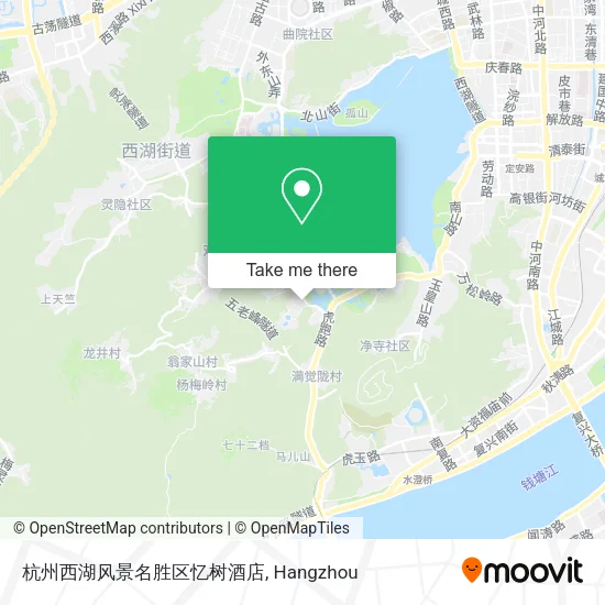 杭州西湖风景名胜区忆树酒店 map