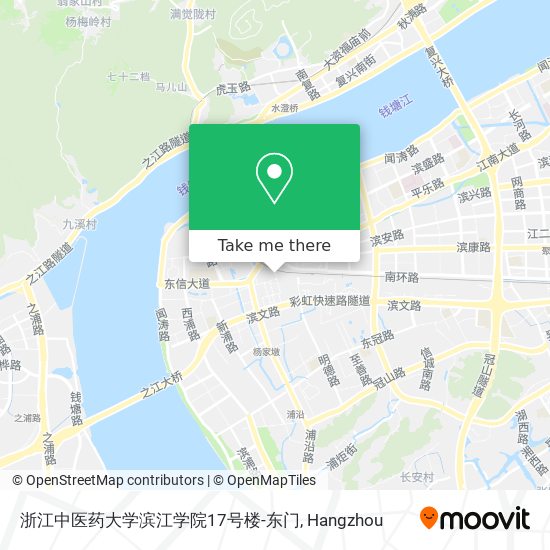 浙江中医药大学滨江学院17号楼-东门 map