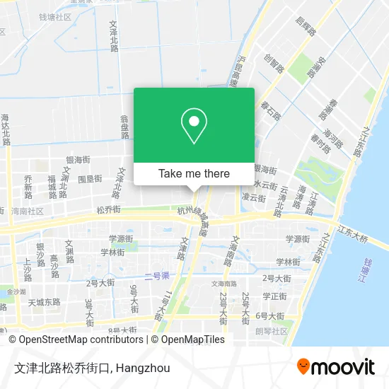 文津北路松乔街口 map