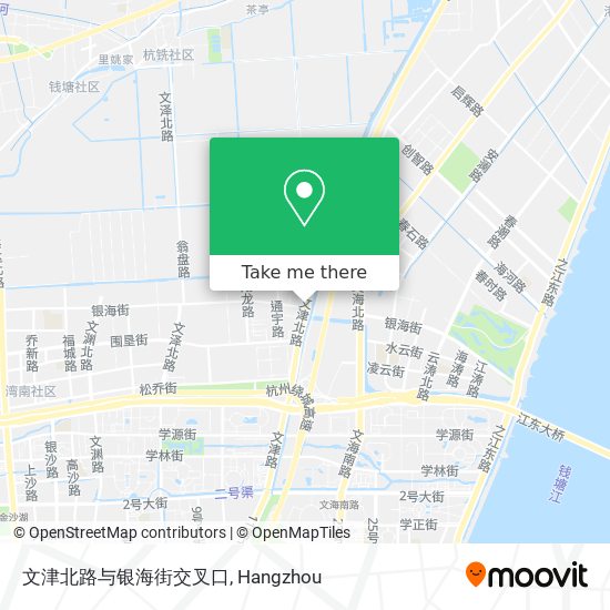 文津北路与银海街交叉口 map