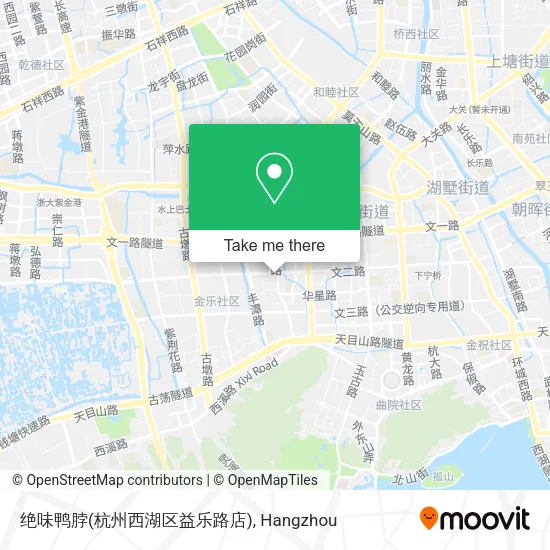 绝味鸭脖(杭州西湖区益乐路店) map