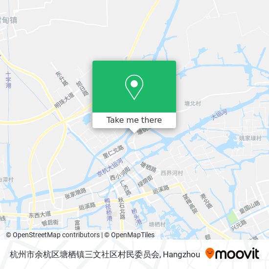 杭州市余杭区塘栖镇三文社区村民委员会 map