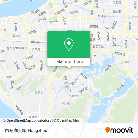 白马湖人家 map