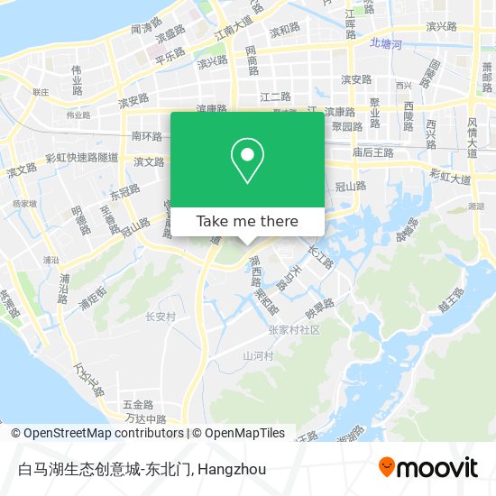 白马湖生态创意城-东北门 map