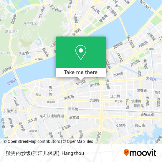 猛男的炒饭(滨江儿保店) map