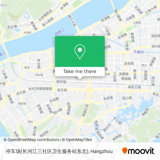 停车场(长河江三社区卫生服务站东北) map