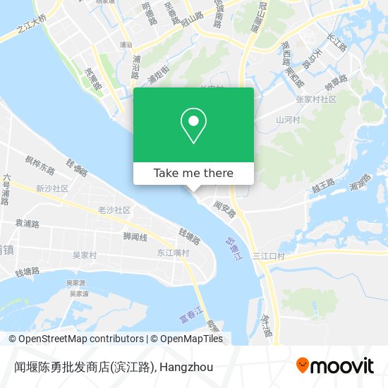 闻堰陈勇批发商店(滨江路) map
