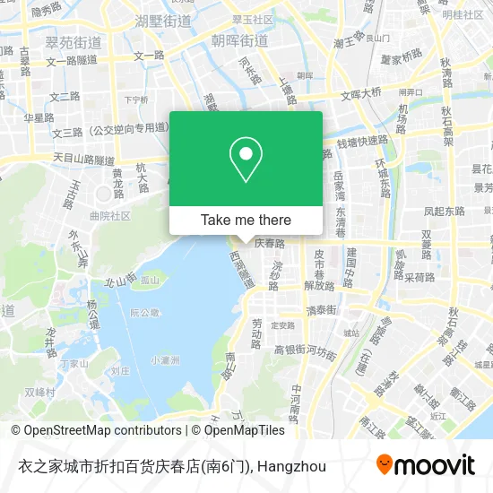 衣之家城市折扣百货庆春店(南6门) map